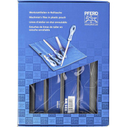 PFERD 11801531 File set 200mm in climate-proof PVC roll-up bag