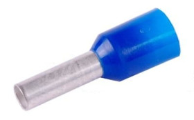 Tulejka kablowa izolowana 2,5x8 - NIEBIESKA (100szt)