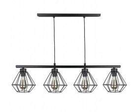 Lampa wisząca nowoczesna 4xE27 FEBRIS BLACK LONG