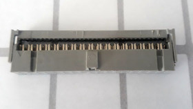 Flatcable connector 34 pins female gray