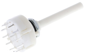 Przełącznik obrotowy, SP12T, 150 mA przy 250 V AC, 250V ac/dc, 12-położeniowy, IP65, Lorlin