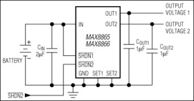 Dual, Low-Dropout, 100mA Linear Regulators