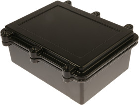 Obudowa Aluminium odlewane szerokość zew. 150 mm długość zew. 200 mm wys. zew. 75 mm RS PRO IP67 Czarny