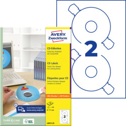 L6015-25 FOR CDs/50x/WHITE with centring aid