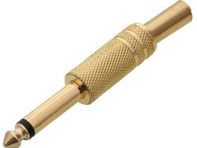 WTYK JACK 6.35MM MONO GOLD NIK