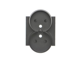 SIMON 55 Pokrywa gniazda podwójnego do: SGZ2CM czarny mat TGZ2MZP/149 KONTAKT SIMON