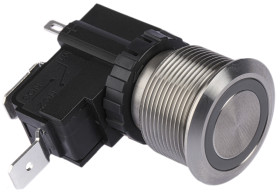 Nasadka przełącznika Zatrzaskowy SPST średnica wycięcia 22.2mm, montaż panelowy RS PRO