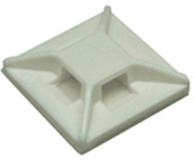 Mounting base, PA, white, self-adhesive, (L x W x H) 12.7 x 12.7 x 4 mm, ABM1M-AT-C