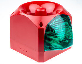 Zestaw sygnalizatorów akustycznych i lamp sygnalizacyjnych 10→ 60 V DC Zielony DC IP66 116dB