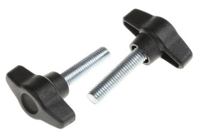 Pokrętło mocujące M8 długość gwintu: 35mm średnica pokrętła 40mm średnica gwintu: 8mm Wersja motylkowa Kołek gwintowany