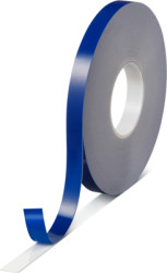 Adhesive tape, 19 x 1 mm, double sided, filled acrylate, white, 25 m, 07044-00017-28