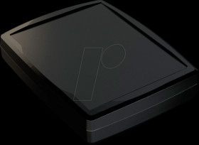 Hand-held enclosure, 185 x 145 x 39 mm, IP67, black