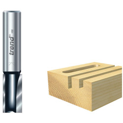 Trend TR12 x 1/4 TCT Two Flute Cutter Long Shank 12 x 19mm