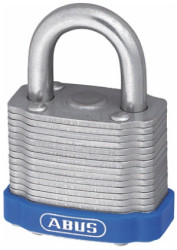 Kłódka średnica szekli: 8.8mm ABUS z kluczem W budynkach, na zewnątrz Stal Szary