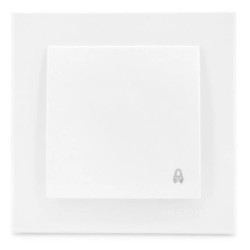 Łącznik dzwonek 12V-230V, Alegra, kolor biały, 25111012