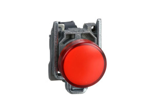 Przycisk płaski czerwony bez podświetlenia metalowy XB4BA42 SCHNEIDER ELECTRIC