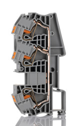 Blok zacisków przelotowych Phoenix Contact poziomy: Pojedynczy 20 → 4AWGWciskane PT 16 Clipline 76A 550 V