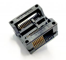 Adapter uniwersalny SPI Flash SOIC16 / SOP16 / SO16 (300mil) --> PDIP8 / DIL8 (300mil) open top ZIF