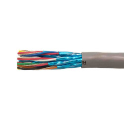 Kabel do transmisji danych 12 -parowy 0,25 mm² 24 -rdzeniowy Ekranowany 24 AWG AWG PVC 300 V