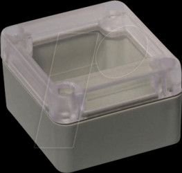RP1025C Plastic housing, RP series, 60 x 65 x 40 mm, gray