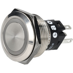 EAO 82-6153.1123 EAO Series82 82-6153.1123 Illum Button Mo22mm Flat Blue 12V