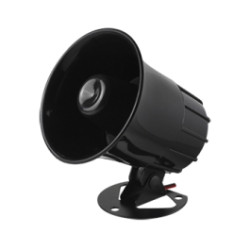 Piezo Siren - 12 Vdc, 108 dB, One and Six Tone