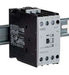 Stycznik 24 V DC RS PRO styki: 3 11 kW 25 A 1NC Szyna DIN Śruba