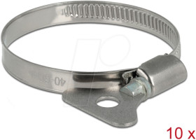 19581 Butterfly Hose Clamp 40 - 60 mm 10 pieces metal