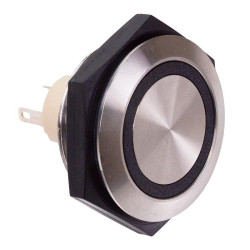 AV50022000024BK Momentary 30mm Push Button Vandal Switch SPDT IP67 1A 30VDC APEM