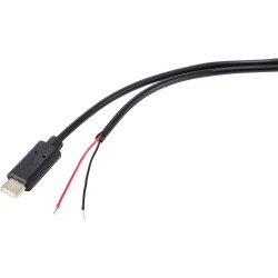 TruComponents 240982 USB-C&#x2122; 3.1 plug with an open end