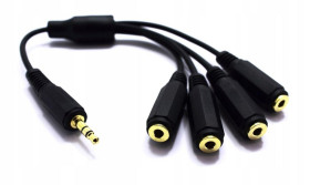 ADAPTER AUX WTYK JACK 4X GNIAZDO JACK VITALCO JR19