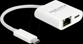 65402 Network card, USB-C, Gigabit Ethernet, 1x RJ45 with PD