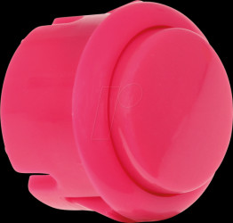 BUTTON-MAGENTA-MICRO Micro Arcade Button with microswitch, Ø=27,1 mm, magenta