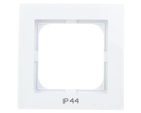 AS Ramka pojedyncza do łączników IP44 biała RH-1G/00