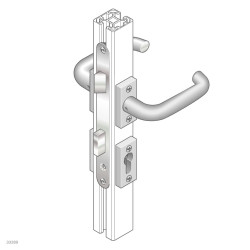 Zamek drzwiowy Standardowa blokada rozpórka: 40 x 40 mm Bosch Rexroth Stal Bosch Rexroth