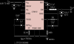 42V, 6A Synchronous Step-Down Regulator with 3μA Quiescent Current