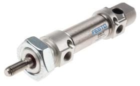 Siłownik pneumatyczny skok: 15mm Festo Ø 20mm dwustronnego działania Action 147mm z amortyzacją pneumatyczną