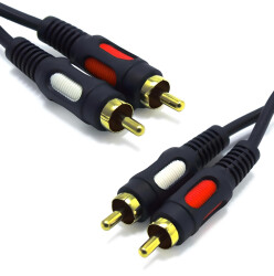 Kabel RCA 1m Cinch 2RCA - 2RCA Vitalco Łezka Rk230