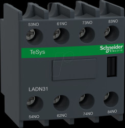 LADN31 Auxiliary switch block, TeSys D, 1 NC, 3 NO, screw connection