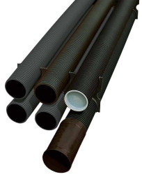 Rurka Fränkische Rohrwerke 19040125 6 m czarny 5 szt.