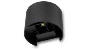 Kinkiet Ogrodowy Elewacyjny Led 2X3w 4000K Regulowany Góra Dół Czarny Pinus...