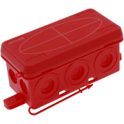 Wiska 10109583 Junction box (L x W x H) 86 x 44 x 41 mm Red IP55
