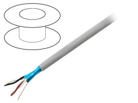 Przewód na rolce 30,5m EcoCable Mini 2x2x24AWG folia Al-PET MPPE 300V 78172 SL005