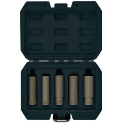 Draper 12423 Wheel Nut Double Socket Set, 3/8&quot; Sq. Dr. (5 Piece)