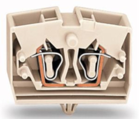 4-wire terminal Ex e II, 1 pole, pitch 10 mm, 0.08-2.5 mm², AWG 28-12, straight, 23 A, 690 V, spring-cage connection, 264-280