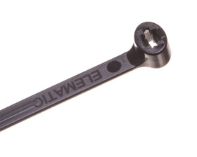 Opaska kablowa 250x4,5 czarna UV 2-LOCK zęby stalowe BMTN2548 /100szt./