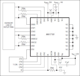 Dual High-Voltage Scan Drivers for TFT LCD