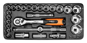 Klucze nasadowe 1/2 /zestaw 27 szt./ 84-238