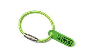 Smycz na narzędzia, 120 mm, Stal nierdzewna, Pętla mocująca