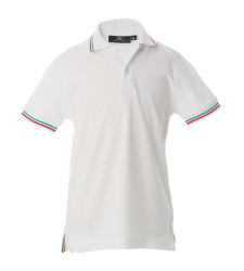AOSTA BOY WHITE POLO M/CORTA